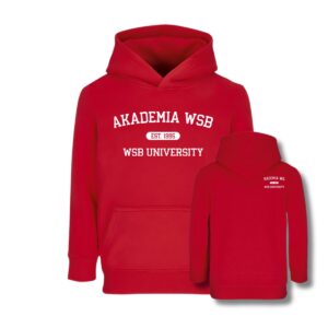 Bluza z kapturem z logo AWSB trwały nadruk