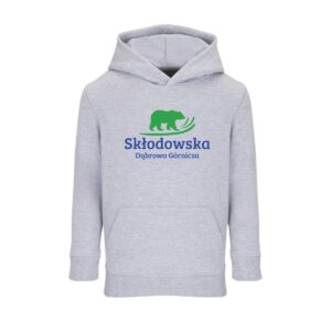 Bluza z kapturem - logo duże Prywatne LO i SP im. Marii Skłodowskiej-Curie - trwały NADRUK