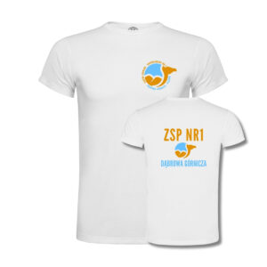 Sportowa koszulka 100% poliester Szkoła Podstawowa nr 27 w ZSP nr 1 w Dąbrowie Górniczej