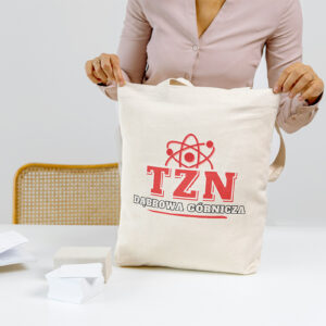 Torba bawełniana logo TZNDG Techniczne Zakłady Naukowe w Dąbrowie Górniczej