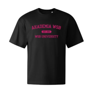 T-SHIRT OVERSIZE z logo AWSB - trwały nadruk