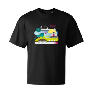 T-SHIRT OVERSIZE z grafiką AWSB Dąbrowa Górnicza - trwały nadruk
