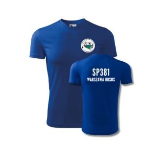 Sportowa koszulka SP 381 Warszawa - oddychająca 100% poliester