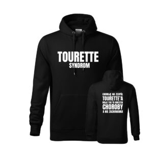 Bluza z kapturem TOURETTE SYNDROM - trwały nadruk