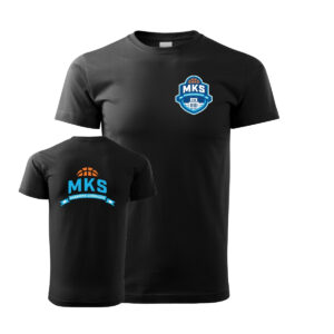 T-shirt bawełniany MKS DĄBROWA GÓRNICZA KOSZYKÓWKA herb kolor