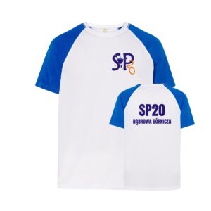 Sportowa koszulka SP 20 Dąbrowa Górnicza - oddychająca 100% poliester