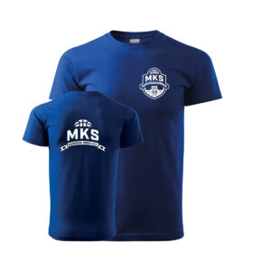 T-shirt bawełniany MKS DĄBROWA GÓRNICZA KOSZYKÓWKA herb czarno-biały