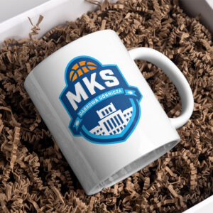 Kubek MKS DĄBROWA GÓRNICZA KOSZYKÓWKA herb kolor